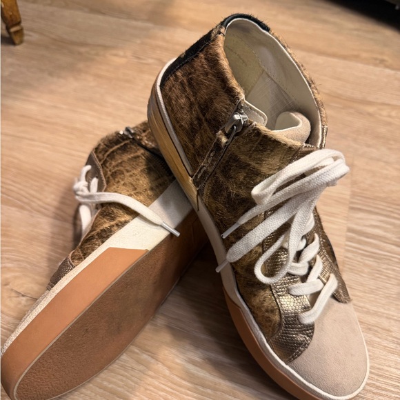 🆕 Dolce Vita Zoel Mixed Media High-top Sneakers Sz 8.5 - Picture 7 of 12